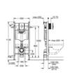 Installationssystem Vägghängd WC Rapid SL 3-i-1 GROHE